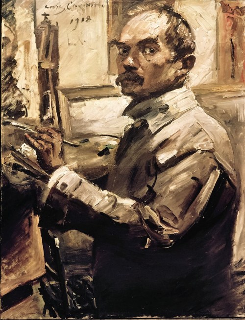 Corinth, Lovis, Selbstporträt im weißen Kittel, Öl &amp; Leinwand, 1918 (Köln, Wallraf-Richartz-Museum + Fondation Corboud, WRM 2368.  (Foto: © Rheinisches Bildarchiv Köln, rba_c004229)