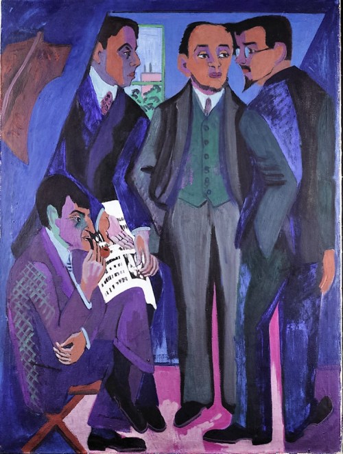 Kirchner, Ernst Ludwig, Eine Künstlergemeinschaft (Die Maler der Brücke), Öl & Leinwand (Foto: © Rheinisches Bildarchiv Köln, rba_d024733)