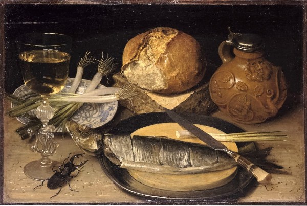 Flegel, Georg (1566), Stilleben mit einem Hirschkäfer, Öl &amp; Lindenholz, 1635 (Köln, Wallraf-Richartz-Museum + Fondation Corboud, WRM 2824.  (Foto: © Rheinisches Bildarchiv Köln, Meier, Wolfgang F., rba_d000092)