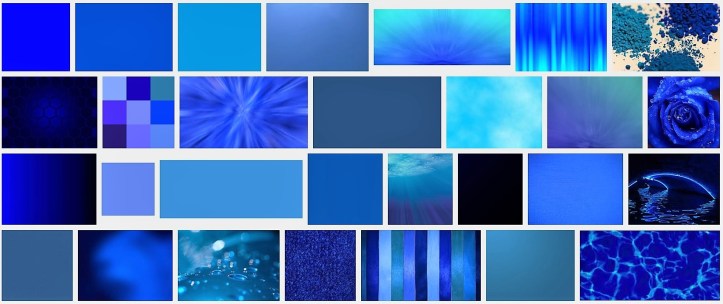 Google zu Blau