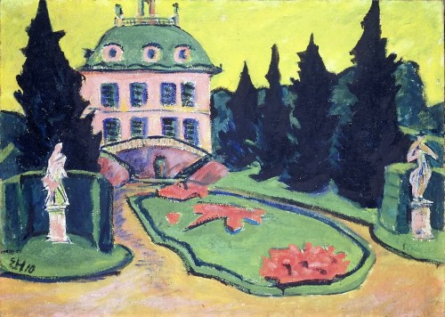 Heckel, Erich, Fasanenschlößchen bei Moritzburg, Öl &amp; Leinwand, 1910 (Köln, Museum Ludwig, ML 76/2790.  (Foto: © Rheinisches Bildarchiv Köln, rba_c010736)