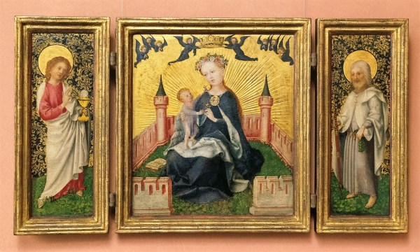 Lochner, Stefan, Triptychon / Klappaltärchen, Eichenholz, 1445/1450 (Köln, Wallraf-Richartz-Museum + Fondation Corboud, WRM 0070.  (Foto: © Rheinisches Bildarchiv Köln, Mennicken, Marion, rba_c018366)