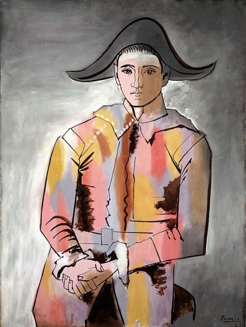 Picasso, Pablo, Arlequin, les mains croisées, Öl &amp; Leinwand, 1923 (Köln, Museum Ludwig, ML 01434.  (Foto: © Rheinisches Bildarchiv Köln, rba_c010780)
