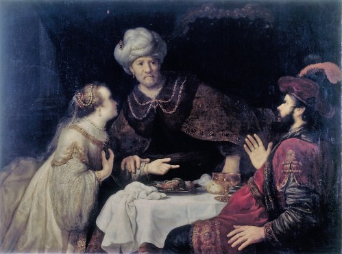 Victors, Jan, Esther und Haman vor Ahasver, Öl &amp; Leinwand, um 1640 (Köln, Wallraf-Richartz-Museum + Fondation Corboud, WRM 1016.  (Foto: © Rheinisches Bildarchiv Köln, rba_c004894)